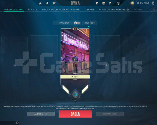 63 Level PLAT Yüksek MMR Full BP 1625 VP