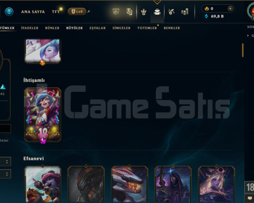262 LEVEL / 121 SKİN / FUL HERO + MAİL +5000 SATIŞ