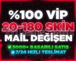 ÖZEL STOK | MAİL DEĞİŞEN 20-180 SKİN GARANTİLİ