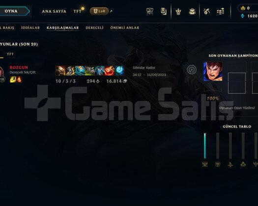 2022 KURULUM / 32 LEVEL / UNRANKED
