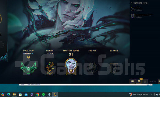 efsanebaz irelialı mükemmel emerald yüksek wr acc