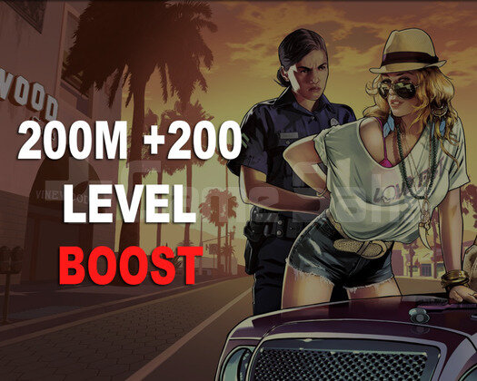 200M + 200 LEVEL+UNLOCK BOOST GTA 5 ONLİNE