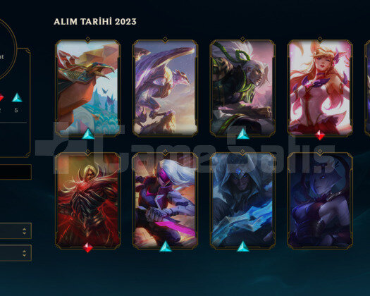 EUW PLATİN 1 MMR 7 MAÇTA GOLD 3 BOL KOSTÜM ACC!!