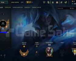 EUW PLATİN 1 MMR 7 MAÇTA GOLD 3 BOL KOSTÜM ACC!!