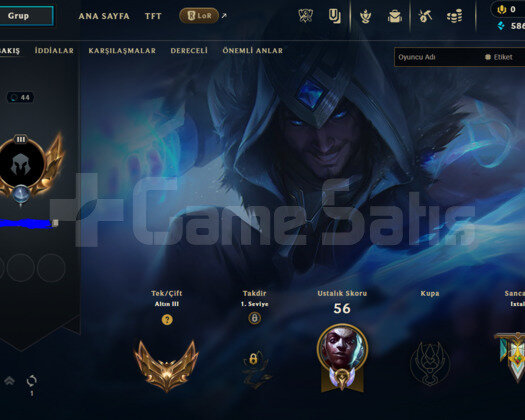 EUW PLATİN 1 MMR 7 MAÇTA GOLD 3 BOL KOSTÜM ACC!!