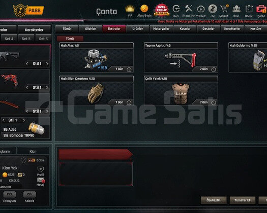 230K Zpli Full +5 Set 38 Level Zula Hesabı