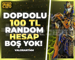 |DOPDOLU| 100TL PUBG RANDOM HESAP ULTRAVİP++++