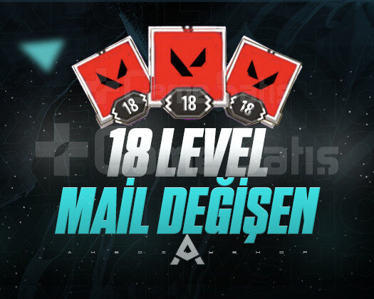 18 LEVEL - MAİL DEĞİŞEN - GARANTİLİ / +5000 SATIŞ