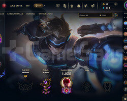 12 yıllık Lol Hesabı 261 Kostüm 691 Level