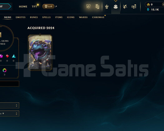 TR Unranked | 1 Kostüm - 15K Mö | LoL Hesap