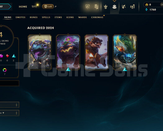 TR Unranked | 4 Kostüm - 34 Hero | LoL Hesap