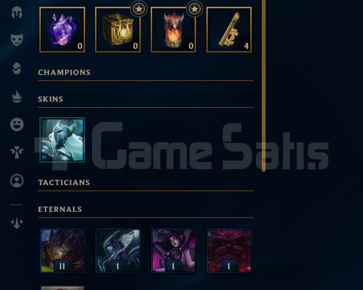 TR Unranked | 4 Kostüm - 34 Hero | LoL Hesap