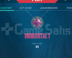 IMMORTAL 1 55RR / HIGH MMR/ 1.6 KD / FRESH 100 WR