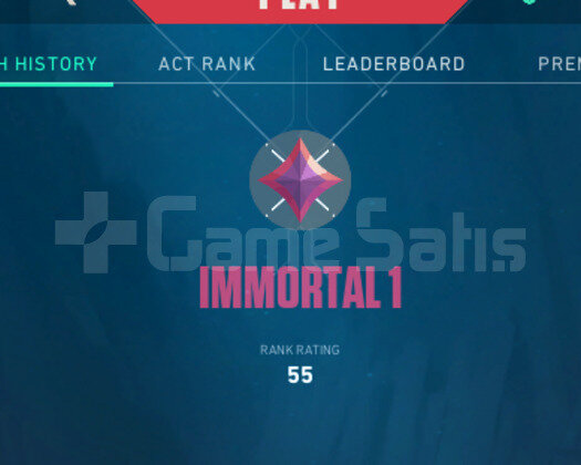 IMMORTAL 1 55RR / HIGH MMR/ 1.6 KD / FRESH 100 WR