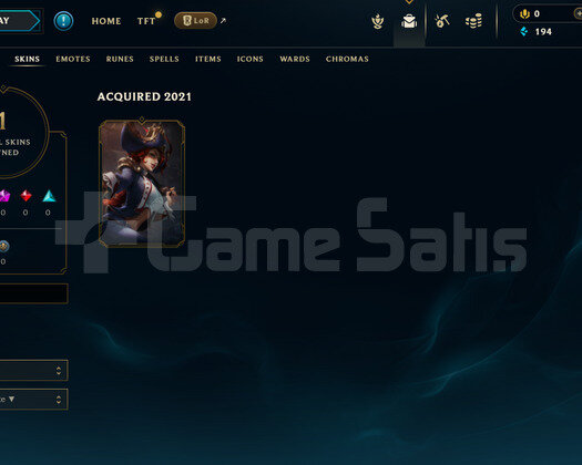 TR Unranked | 1 Kostüm - 26 Hero | LoL Hesap