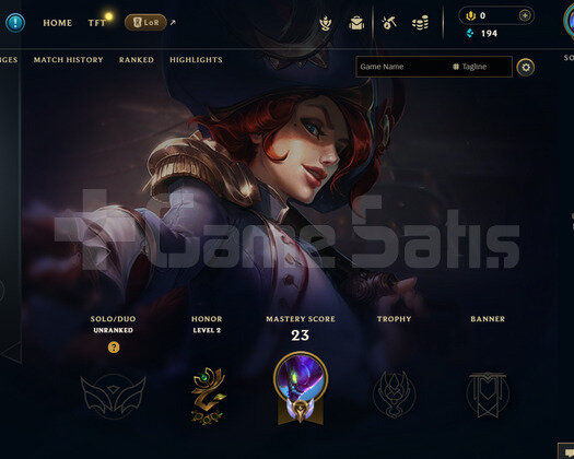 TR Unranked | 1 Kostüm - 26 Hero | LoL Hesap