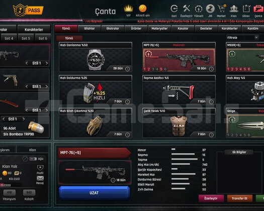 160K ZP + FULL +5 SET + Sınırsızlı Zula Hesabı
