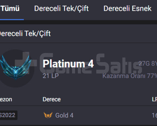 EUW PLAT 4/77WR/18K MAVİ ÖZ/6SKİN/TAKDİR2/