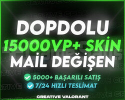 DOPDOLU+ | MAİL DEĞİŞEN 15000VP+ SKİN GARANTİLİ