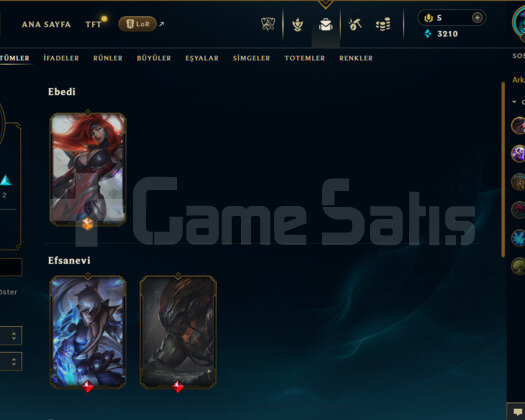 EUW 63 LEVEL HANDMADE MAİLLİ 8 SKİNLİ FRESH HESAP!