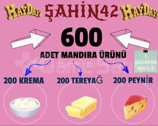 600 ADET MANDIRA ÜRÜNLERİ
