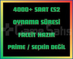 Faceit Hazır 4000+ Saat CS2 + MAİL