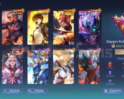 GUS KOF ORTA ŞEKER 320 SKİN HESAP