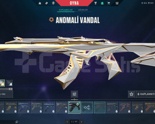 Plat 1 anomali setli valorant hesap