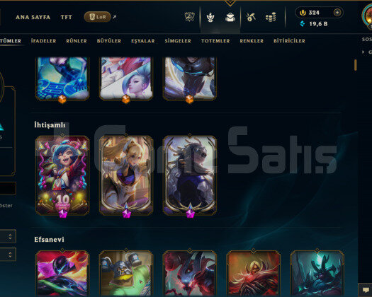 EUW / 192 LEVEL / 315 SKİN / 167 HERO +5000 SATIŞ