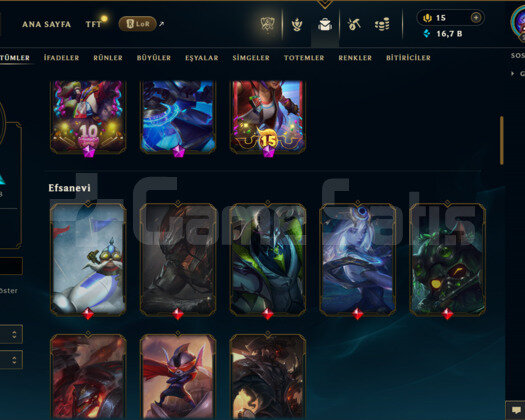 TR / 255 LEVEL / 69 SKİN / 146 HERO + MAİL