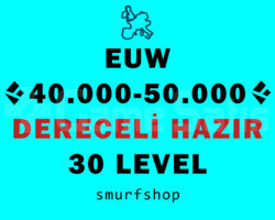 EUW DERECELİ HAZIR 30 LEVEL UNRANKED HESAP