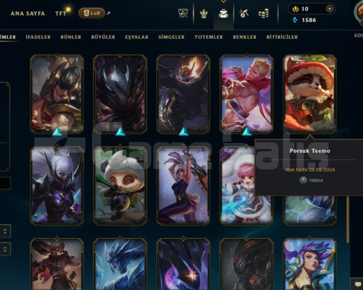 LOL DEMİR4 MAİNLEMELİK 31 KOSTÜMLÜ HESAP