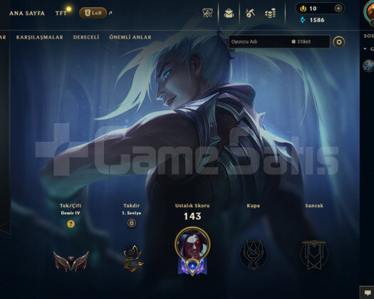LOL DEMİR4 MAİNLEMELİK 31 KOSTÜMLÜ HESAP