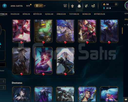 376 LEVEL / 130 SKİN / 164 HERO +TEL ONAYSIZ +MAİL
