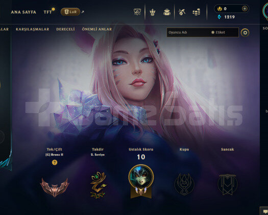 EUW 35 LEVEL HANDMADE MAİLLİ 5 SKİNLİ FRESH HESAP!