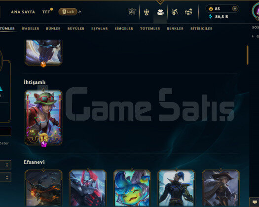 TR / 281 LEVEL / 85 SKİN / 92 HERO +TEL ONAYSIZ