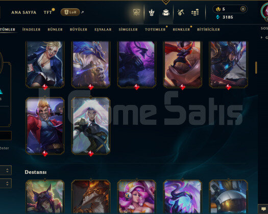 EUW / 783 LEVEL / 146 SKİN /FUL HERO+TEL ONAYSIZ