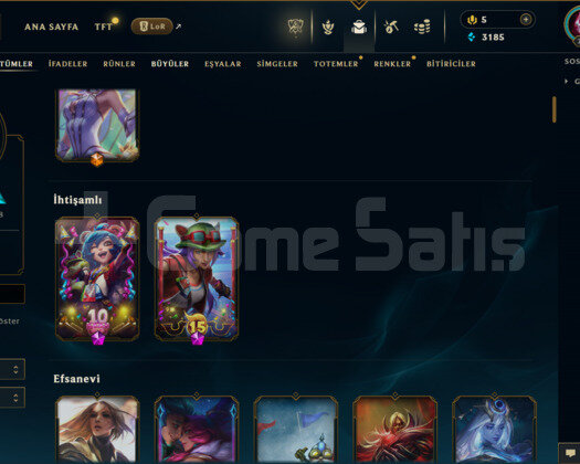 EUW / 783 LEVEL / 146 SKİN /FUL HERO+TEL ONAYSIZ