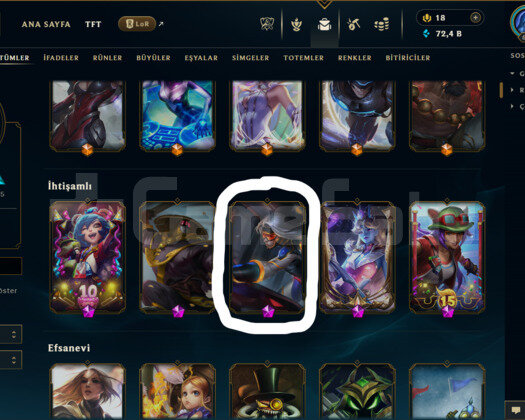 TR / 652 LEVEL /647 SKİN /FUL HERO +KARA ALİSTAR