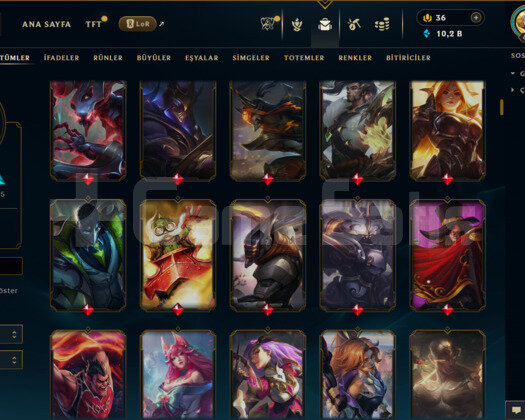 EUW / 408 LEVEL / 330 SKİN / 168 HERO +VALO HESABI