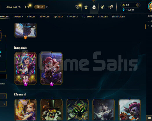 EUW / 408 LEVEL / 330 SKİN / 168 HERO +VALO HESABI