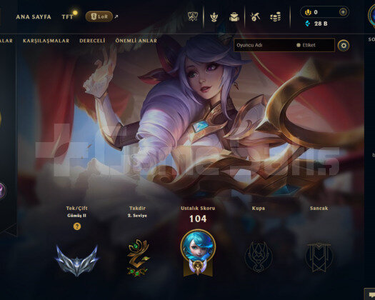 EUW 32 LEVEL HANDMADE MAİLLİ FRESH HESAP!!!
