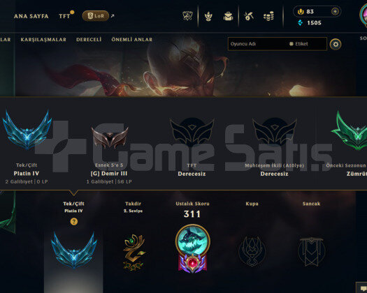 EUW 194 LEVEL HANDMADE MAİLLİ 58 SKİNLİ MAİLLİ!!!!