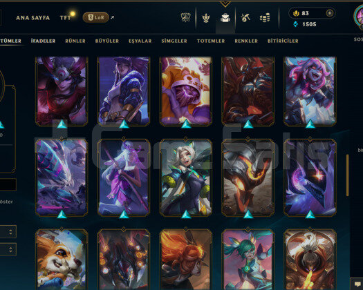 EUW 194 LEVEL HANDMADE MAİLLİ 58 SKİNLİ MAİLLİ!!!!
