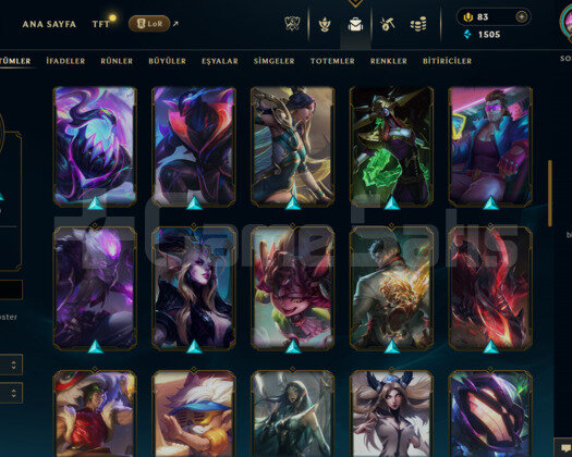 EUW 194 LEVEL HANDMADE MAİLLİ 58 SKİNLİ MAİLLİ!!!!