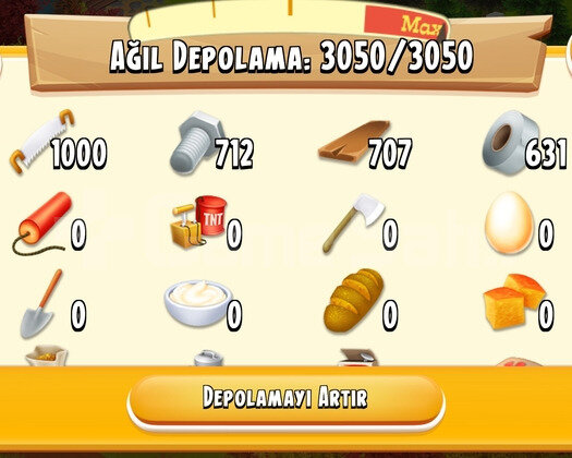 3000+ DEPOLU İÇİ FUL AGİL-TESTERE DOLU HESAP
