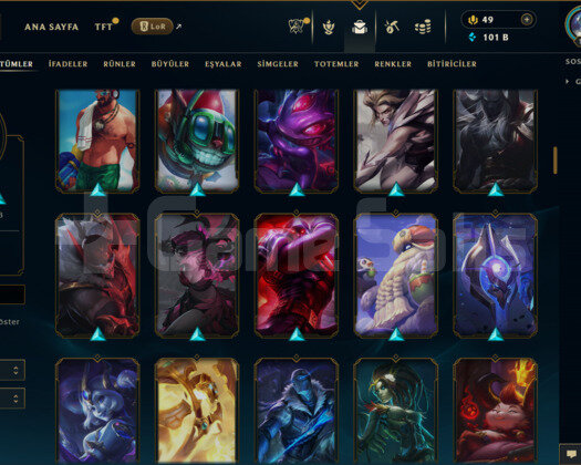 EUW / 154 LEVEL / 145 SKİN /150 HERO+TEL ONAYSIZ