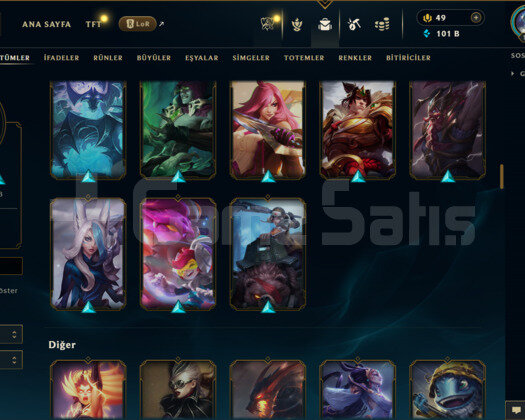 EUW / 154 LEVEL / 145 SKİN /150 HERO+TEL ONAYSIZ