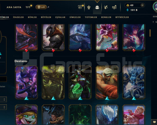 EUW / 154 LEVEL / 145 SKİN /150 HERO+TEL ONAYSIZ
