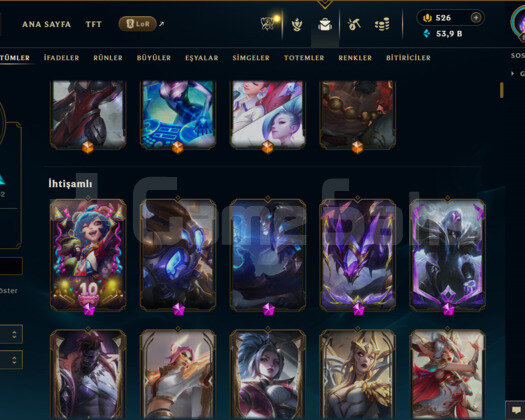EUNE / 849 LEVEL / 888 SKİN / FUL HERO +MAİL